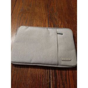 New KECC Grey 13" Computer Laptop Chrome Book Mac Tablet Canvas Padded Sleeve